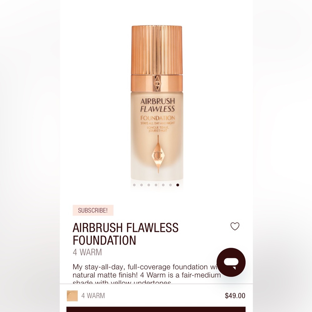 AIRBRUSH FLAWLESS FOUNDATION
4 WARM